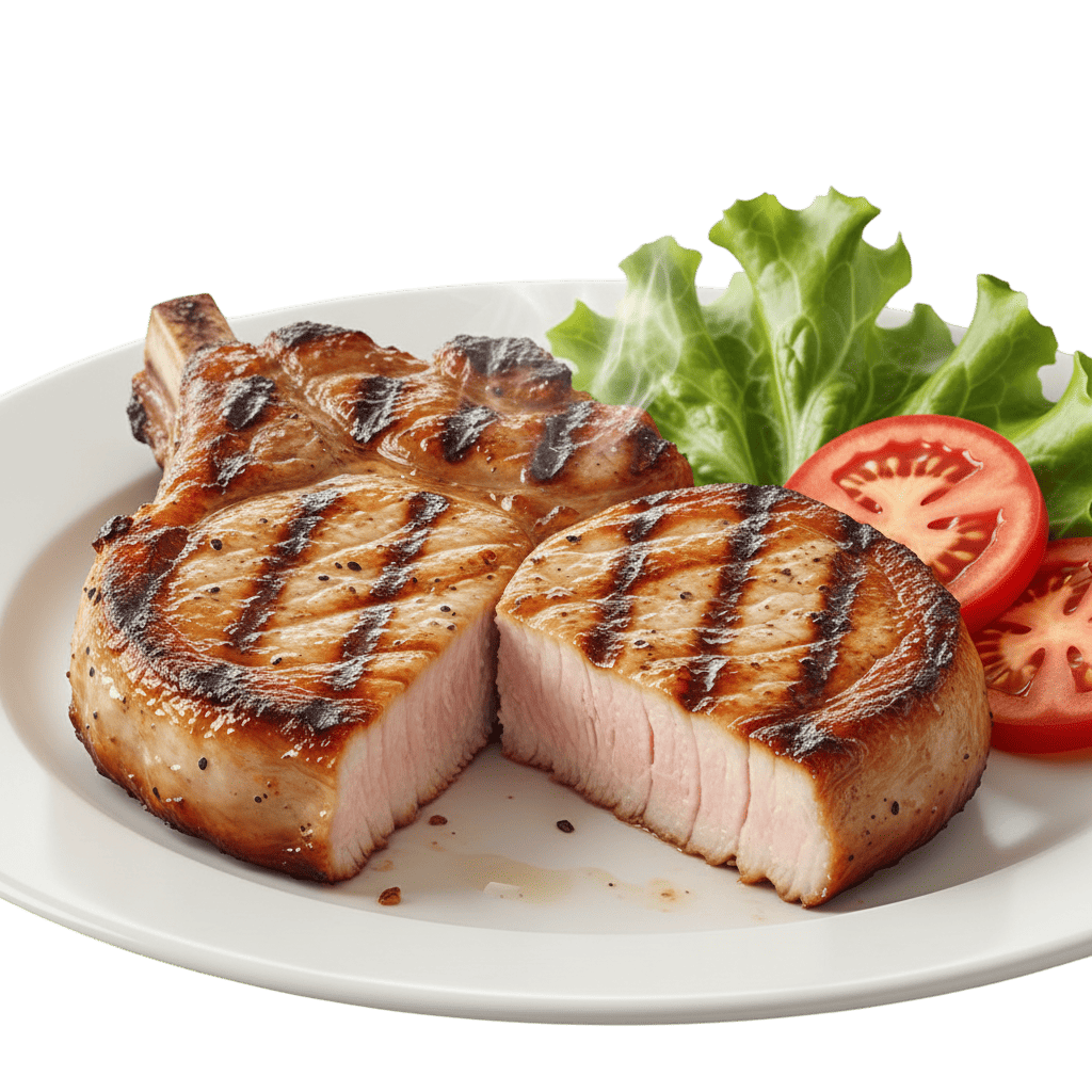 Côtelettes de Porc & Salade Fraîche