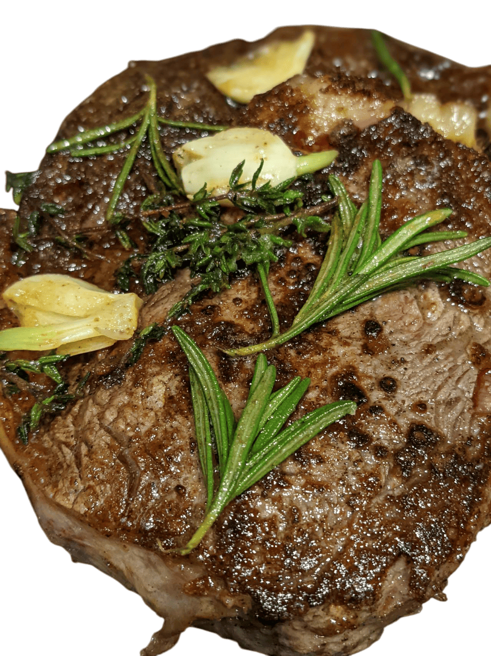 Steak Grillé à l’Ail Rôti